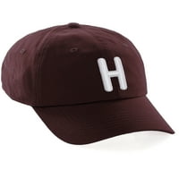 Daxton Classic Baseball Tata Hat izvezena početna kapa - Burgundija, slovo h