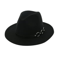 Muška ljetna čvrsta Fedora Hat modne kape za muškarce, crno, čišćenje