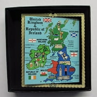 Velika Britanija England Irska Scotland Map Ornament