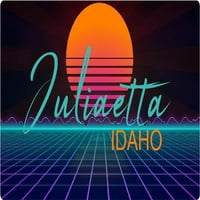 Hollister Idaho Vinil Decal Stiker Retro Neon Dizajn