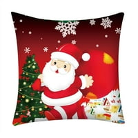 Mnjin sretan božićni jastuk jastuk za tisak poliester kauč kauč na kauču Cour Cover COCK Decor a