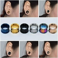 Jiaroswwei Ear Expander Pusti boje kože prilagođeni kože dvostrukim mjernim mjeračima za muškarce žene