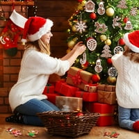 Božićni viseći ukrasi Ne blede i dobra elastičnost za ukrase božićnih drvva