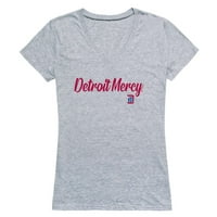 University of Detroit Mercy Titans ženska skripta T-majica Bijeli medij