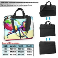 Geometrijska šarena dragonfly torba za laptop, laptop ili tablet, poslovna casual bager za laptop