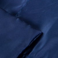 Satin kraljica prekrivača, ultra luksuzna i mekana sa skrivenim dizajnom kotrijera sa zvjerkama, mornarsko