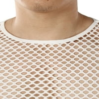Košulje za muškarce Mišićne ljetne košulje Top rukava Mrežna muška bluza Kratki pulover Muške bluze