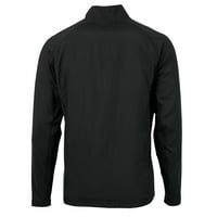 Muški rezač i buck crni las vegas Raiders prilagodio Eco Knit Hibrid recikliranu veliku i visoku jaknu