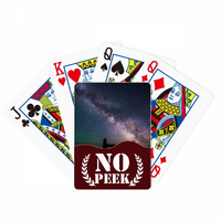Purple Dark Stars Galaxy Art Deco Fashion Peek Poker igračka karta Privatna igra