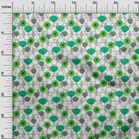 Onuoone Georgette viskoza svijetlo zelena tkanina azijska cvjetna DIY odjeća za preciziranje tkanine