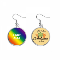 Gradient LGBT Ally Rainbow Ear Dangle Jesenski nakit naušnice