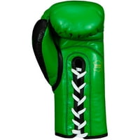 Naslov Boxing WBC Pro Borbene kožne čipke Up up glodanje - oz. - zelena crna