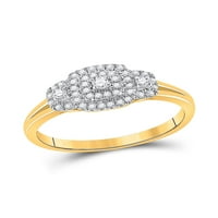 10k žuto zlato dijamantski pasijan za bridalni vjenčani prsten za vjenčanje CTTW