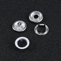Setovi multikolorskih gumba za zupčani gumbi za metalne pričvršćivače Press Stud za rub od rublja Snap