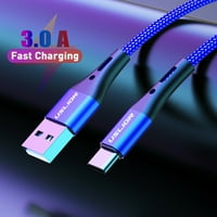 Tip C kabel USB C kabel 3A Podaci za punjenje telefona USB Brzi sigurno punjenje Universal