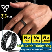 Vjerac potencijalni keltski prstenovi za muškarce za muškarce od nehrđajućeg čelika viking irski vjenčani