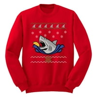 Xtrafly Odjeća unise taco morski pas ružni božićni džemper veliki bijeli smiješni poklon muškarci žene