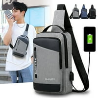 Ruksak za rame za ramena Messenger ruksak s USB rupa na ramenu ruksak ruksački ruksak višenamjenski