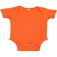Zec koža dojenčad pamučni dres na ramenu kratki rukav bod, narandžasti, mjeseci