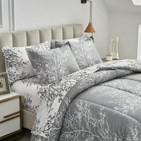 Komfornični list Postavite kraljičin size krevet u torbi - šareni tačkinski stil - mekani set posteljivih