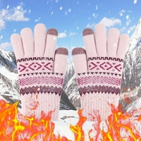 Screvene rukavice snijega cvijeće tople pletene zimske rukavice Božićni pokloni čarape za žene za žene