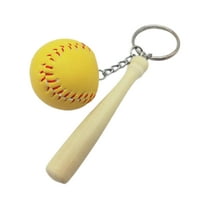 Naierhg Creative Baseball Wooden Bat Keychain torba Privjesak Car Decor Diy Crafts Poklon