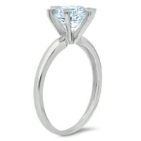 2.5ct okrugli rez plavi simulirani dijamant 14k bijeli zlatni godišnjica Angažovane prstene 8