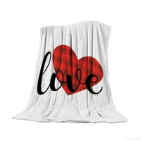Valentines bacaju pokrivač Flannel fleene-a za Valentinovo za Valentinovo za kauču na razvlačenje, 39