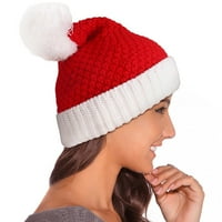 Božićni pleteni šešir sa frizurama zimskih šešira Xmas Beanie za muškarce žene