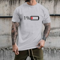 Velike i visoke majice za muškarce muško ljetno casual električno količina ispis t majica bluza s kratkim