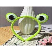 SDGHG Frog traka za glavu, žaba obruč za oči, kreativni glavi za životinje za pranje za rušenje tuš