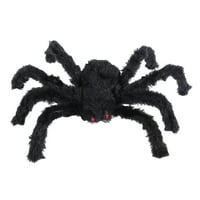 50g Crna velika paukovog plišanog igračka za zastrašujuće dekorativne stranke