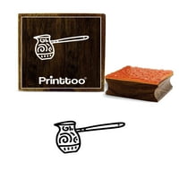 IspisToo vode Dizajne dizajne Dnevne kartice Smeđa drvena gumena pečat scarp-rezervacija