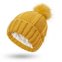 BVGFSAHNE WOMENS zimski pleteni Beanie Hat sa Fau Pom Warm Knit Cap Beanie kape za žene