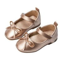 Djevojke sandale kožne princeze sa lukom bez klizanja balet Student papuče zlato 12m-18m
