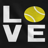 Teestars - Ljubavni tenis - Ideja poklona za tenis ventilatori hladne žene duksere srednje ružičasta