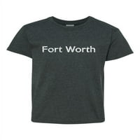 Fort Worth Unise Youth Kids Majica Tee odjeća Omladinski veliki tamno Heather
