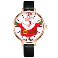 Xmas Kvarcni sat Ženski par Elektronski sat Božićni veliki nos Santa Claus sa PU ručnim opsegom