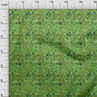 Onuone viskoze Šifon Zelena tkanina Ocean Life šivaći materijal za ispis tkanina sa dvorištem širom