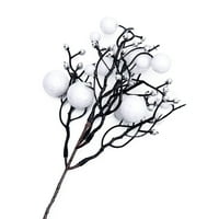 Benafini umjetni božićni blistavi bobica stabljika Xmas Tree vijenac DIY dekor