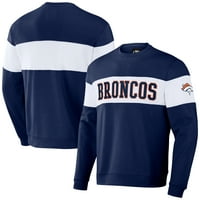 Muška kolekcija NFL Darius Rucker Fantics Navy Denver Broncos Tim Boja i bijela pulover Duksera