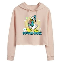 Disney - Donald Duck - Juniors obrezani pulover Hoodie