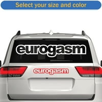 Eurogazam naljepnica naljepnica Die Cut - samoljepljivi vinil - Vremenska zaštitna - izrađena u SAD - Mnogo boja i veličina - Euro Dub Oem +