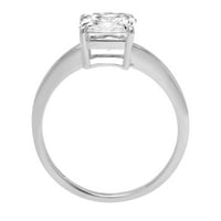 2. CT briljantan aspekser Clear Simulirani dijamant 18k bijeli zlatni pasijans prsten sz 4