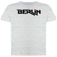Berlin Citie tipografija majica - MUS -IMage by Shutterstock, muški medij