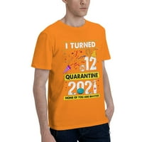 Okrenuta u karantinskim godinama Osnovna majica kratkih rukava kratkih rukava narančasta 6x-velika