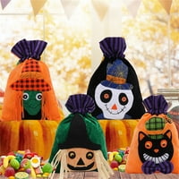 OAVQHLG3B Halloween Shining Candy Candy Bags, ukrasi za Halloween Redgers Tord za višekratnu upotrebu