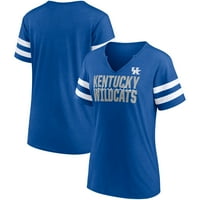 Ženski Heather Royal Kentucky Wildcats Time Out Fashion V-izrez majicu