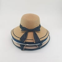 Esafio ljetne dame sunce kapu svestrani sunčevi šešir korejski stil luk casual veliki rudni šešir na