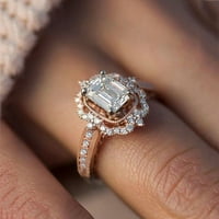 Modna ženska cirkonija Bling Diamond Angagement Vjenčani prsten cool muški prstenovi